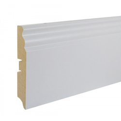 Плинтус МДФ Smartprofile Paint 100Е белый под покраску 16x100х2400 мм