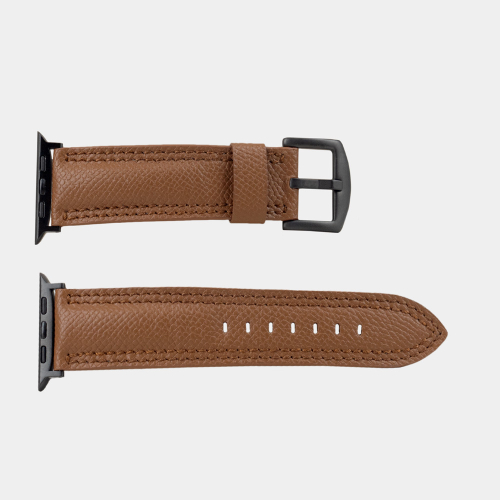 Ремешок для Apple Watch Ultra 49mm из кожи сафьяно, цвета карамель