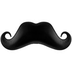Фигура Усы черные 35" Fl