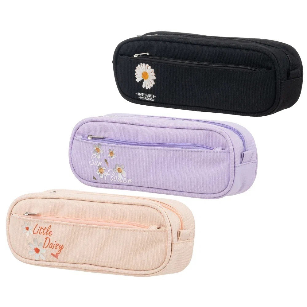 Пенал-косметичка Basir без наполнения, 22*7,5*4,5 см, серия "Цветы", ассорти