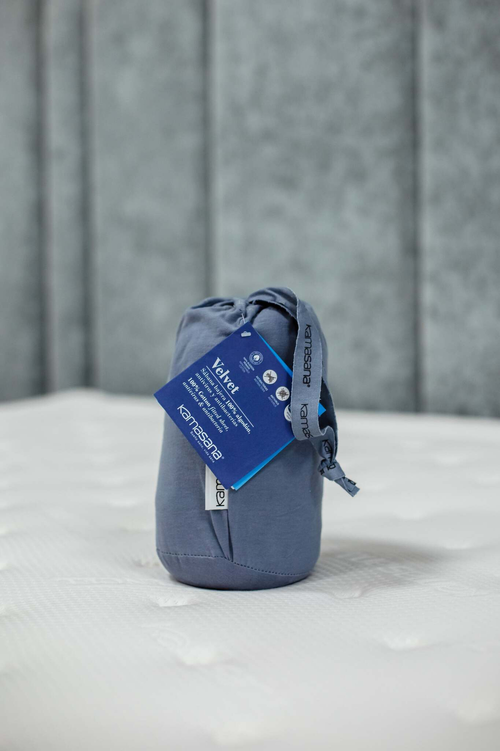 Наматрасник 180х200 Velvet серый