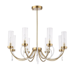 SL1400.303.08 Люстра подвесная ST-Luce Латунь/Латунь, Прозрачный E14 8*40W ИЛЛЮМИА