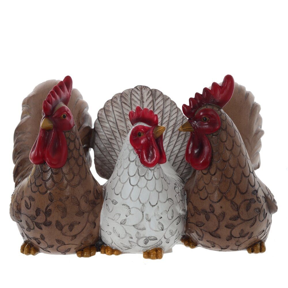 GAEM Фигурка декоративная "Курица с петухами", L22 W15 H15 см
