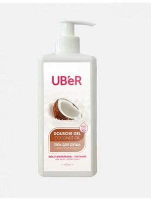 Uber Гель для душа с маслом кокоса 400мл