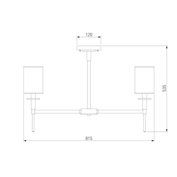 Подвесная люстра Eurosvet Brielle 60132/8 латунь