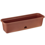 Ящик балконный 12л 600*200*170 с отверстием для нижнего полива цвет терракотовый ЯБ0160