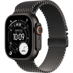 Apple Watch Ultra 3, 49 мм, Black Titanium, миланский сетчатый браслет (2025)