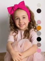 Повязка на голову для девочки солоха розовая