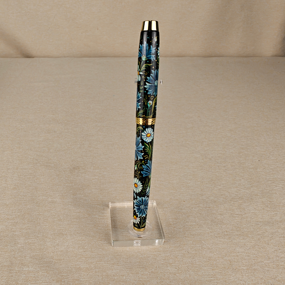 Ручка расписная Паркер "Ромашки с васильками"-2