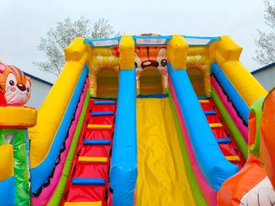 Коммерческий батут «Тигриная страна 2», 8х4х5 м без пандуса