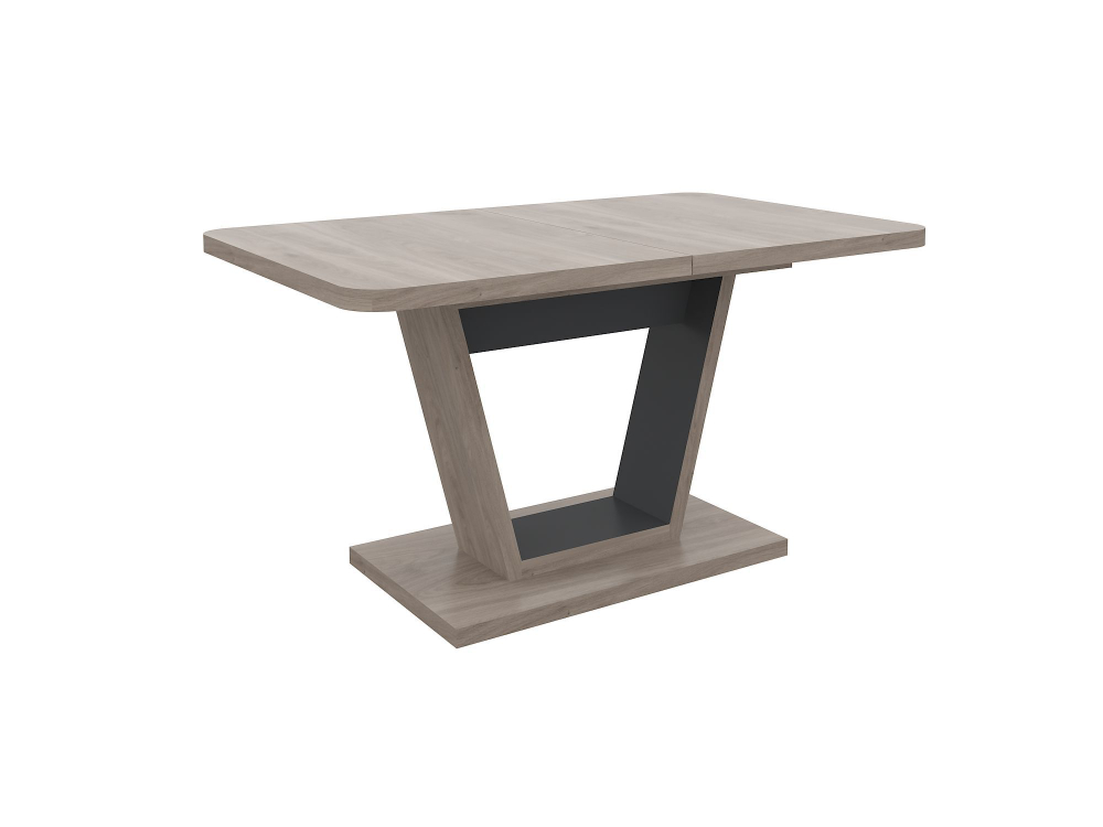 Стол кухонный обеденный раздвижной Сарбия/Серый, Аврора, 120х75х75,5 см АКВИЛОН