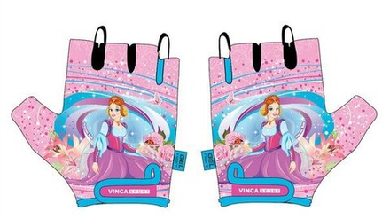 Перчатки велосипедные детские, Princess Kate, гелевые вставки,цвет розовый, размер 6XXS