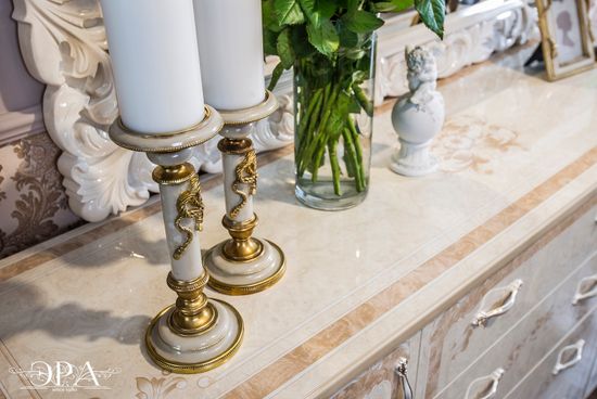 Комод ПАТРИСИЯ широкий корень крем глянец