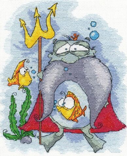 "Klart" набор для вышивания 8-097 "Водяной" 17.5 х 21 см