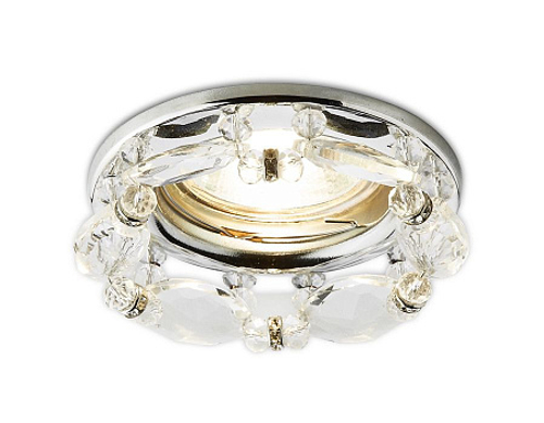 Встраиваемый точечный светильник K212 CL/CH хром/прозрачный хрусталь