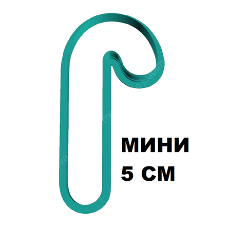 Форма "Карамельная трость 2" (5 cm, МИНИ)