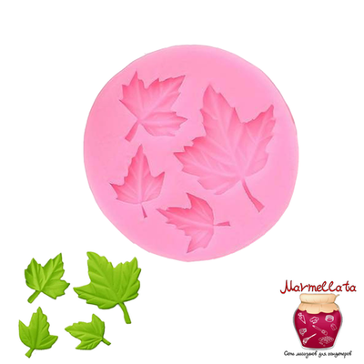 Молд силиконовый "Лист кленовый", 6,5*1 см