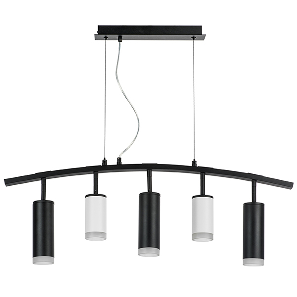 LR7353628730 Люстра RULLO 5х50W GU10 ЧЕРНЫЙ/БЕЛЫЙ (571735+214436-2+214487-3+202430-5)