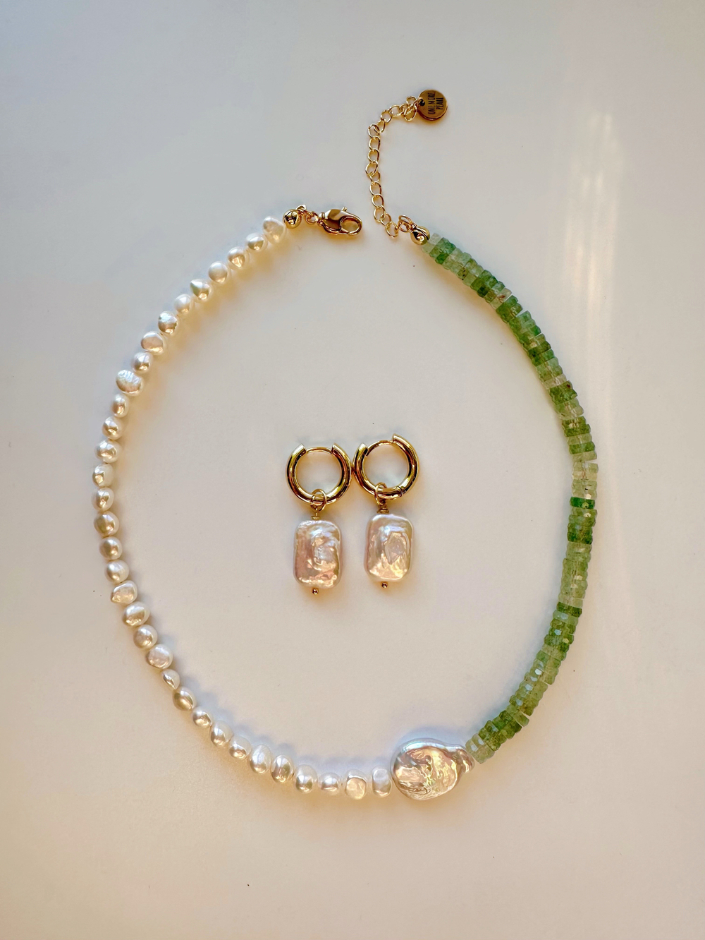 Ожерелье Лайм из жемчуга