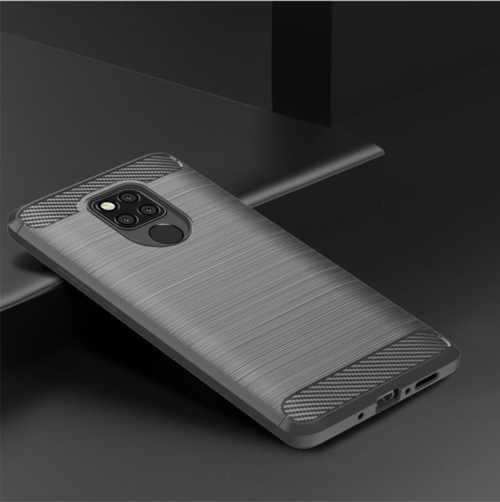 Чехол для Huawei Mate 20X цвет Gray (серый), серия Carbon от Caseport