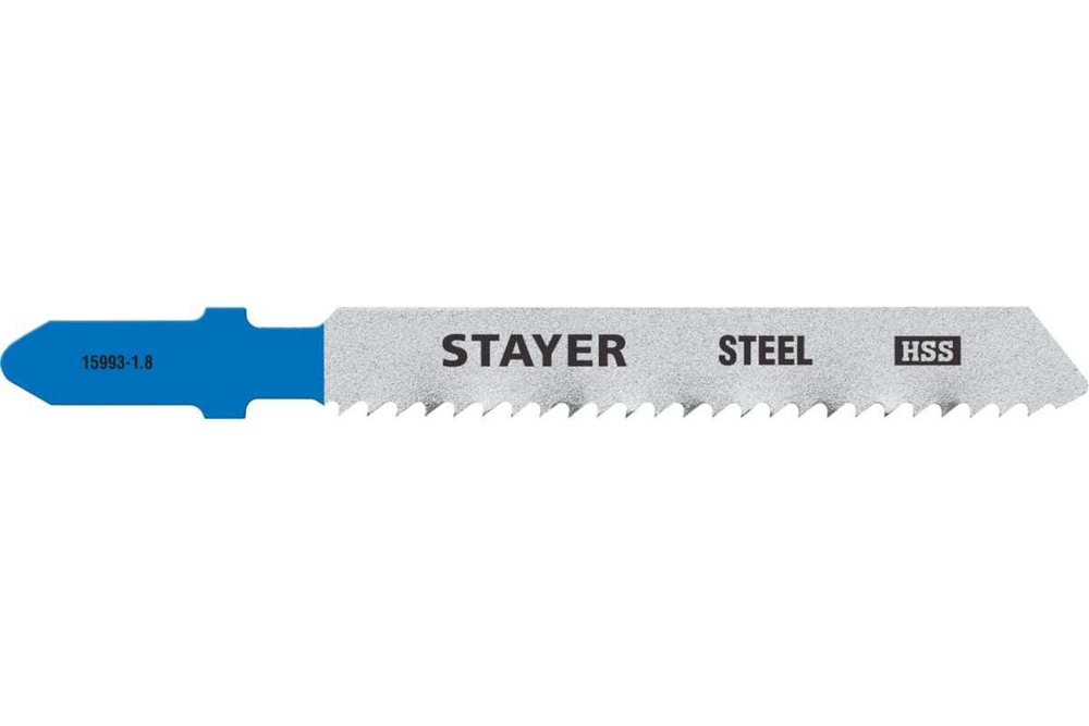 Полотна по металлу STAYER (2 шт; 50х1.8 мм; HSS; Т-хвост.; Т118В) для электролобзика 15993-1.8_z02