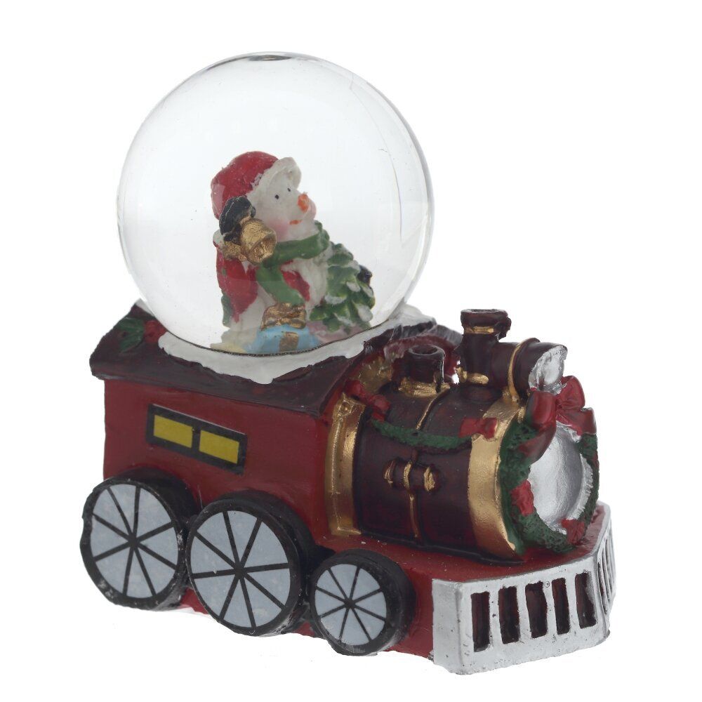 GAEM Фигурка декор в стекл шаре"Дед Мороз/Снеговик" (подсвет, LR44x2), D 5 см, L7,5 W5 H8 см, 3в.