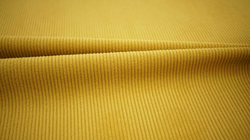 VELVET 19 мебельная ткань велюр вельвет жёлтый, 1,4 м