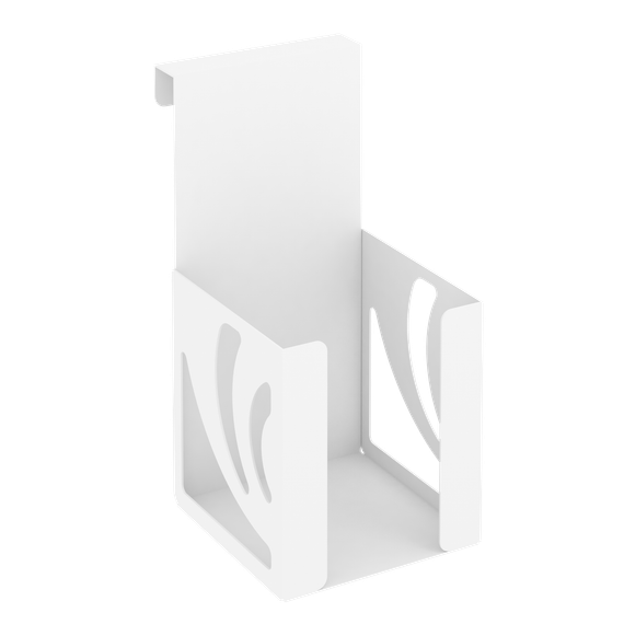 Навесной лоток для бумажных блоков MAN-03 Металл Белый 100*120*200