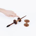 Опорное веретено с двумя катушками из натурального дерева. Art of Siberia. B36