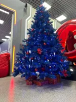 Искусственная синяя елка «Морозная» (пвх) 240 см / 2.4 м