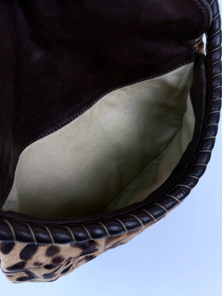 Сумка Valentino Garavani Leopard Pony Hair Leather Shoulder Bag Beige