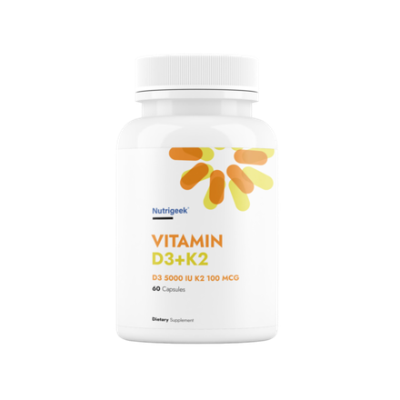 Vitamin D3 + K2 60 капсул Nutrigeek