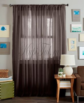 Штора. Тюль Basica (микровуаль венге)