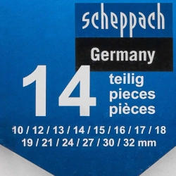 Ключи комбинированные, набор 14пр. (10, 12-19, 21, 24, 27, 30, 32мм) Scheppach Sch-5141P