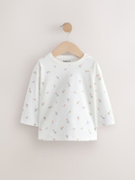 Лонгслив для девочки Next E65-359, 4 шт., Бежевый, Розовый, Белый