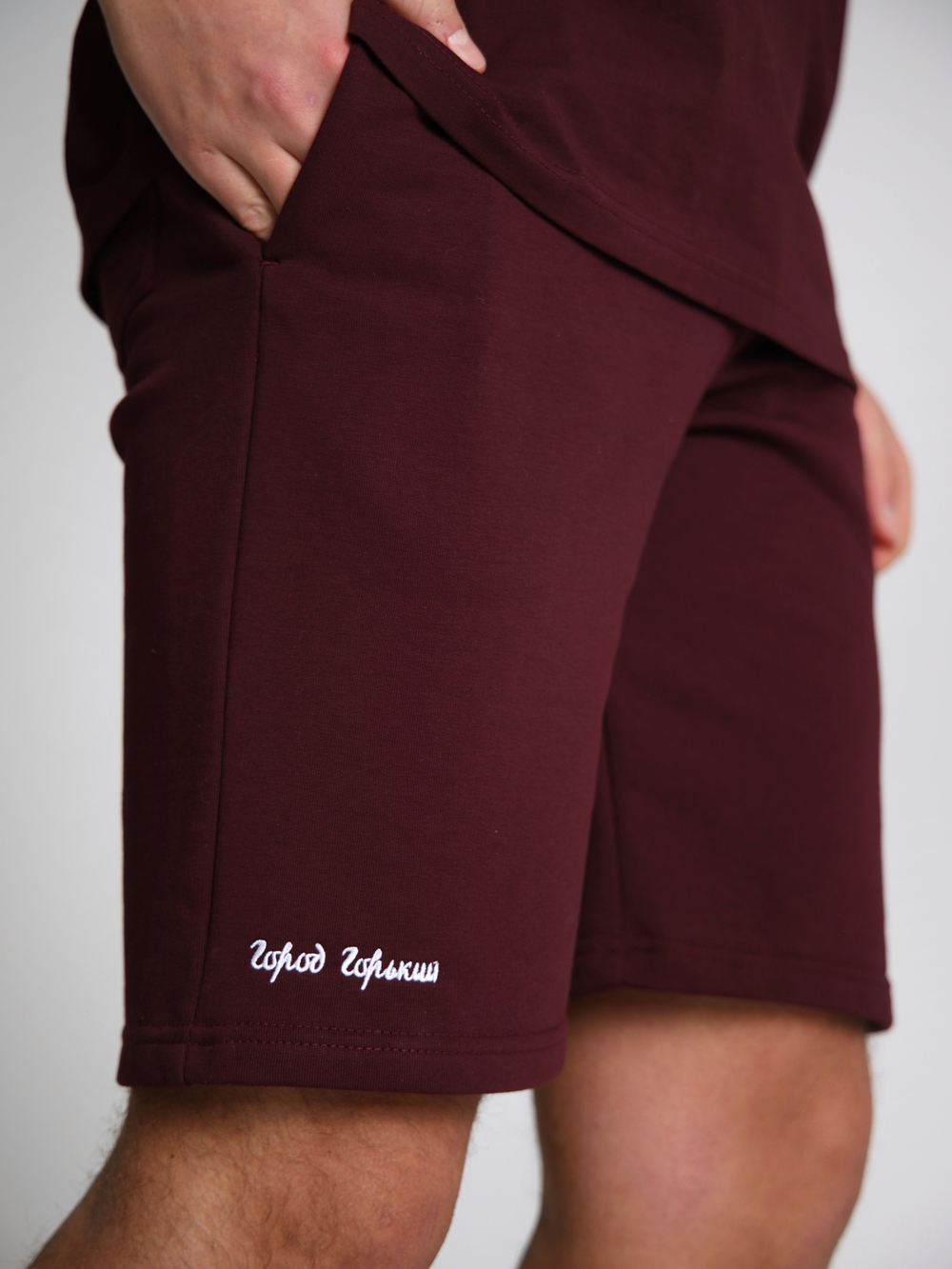 Шорты трикотажные бордо бордовые Город Горький