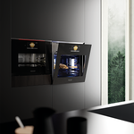 Духовой шкаф с микроволнами и паром Signature Kitchen Suite, 45 см, черный