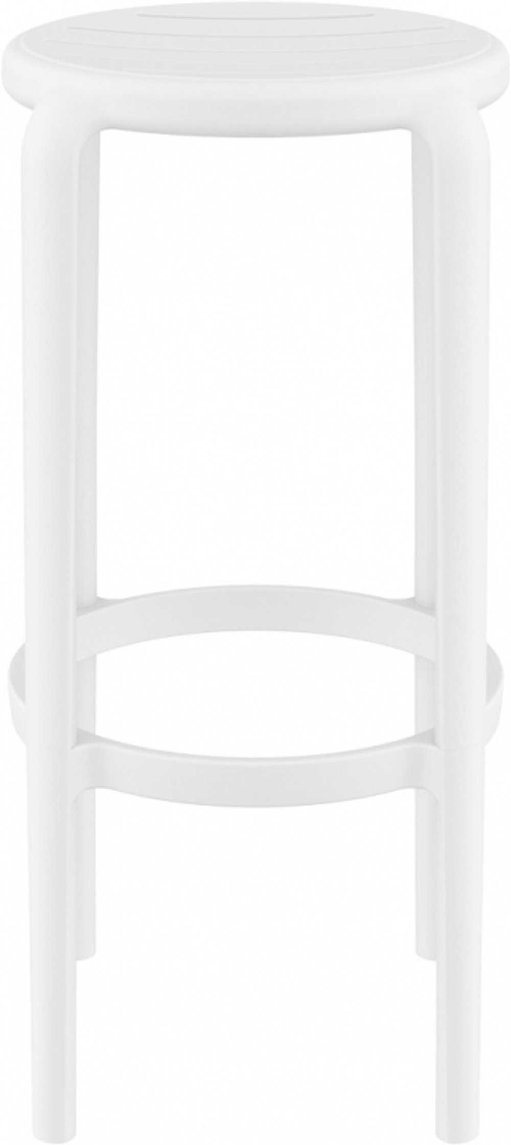 Табурет пластиковый барный Siesta Contract Tom Bar 75, белый