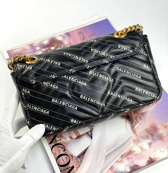 Маленькая сумка Gucci GG Marmont The Hacker Project черный
