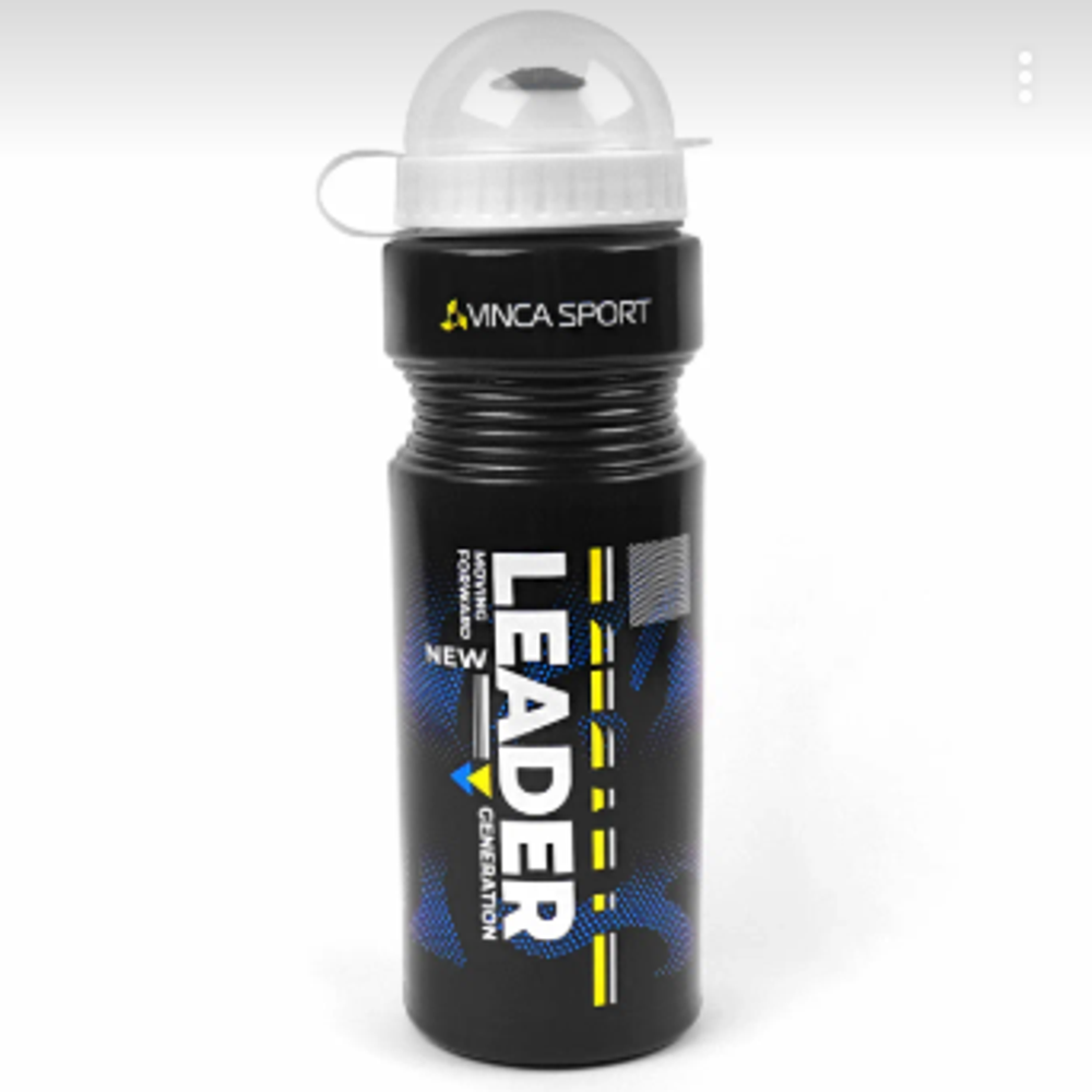 Фляга велосипедная с защитой от пыли 750мл, "Leader black, инд.уп. Vinca sport VSB 21 leader black