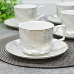 Чайный набор 8 предметов 230мл "Marble"