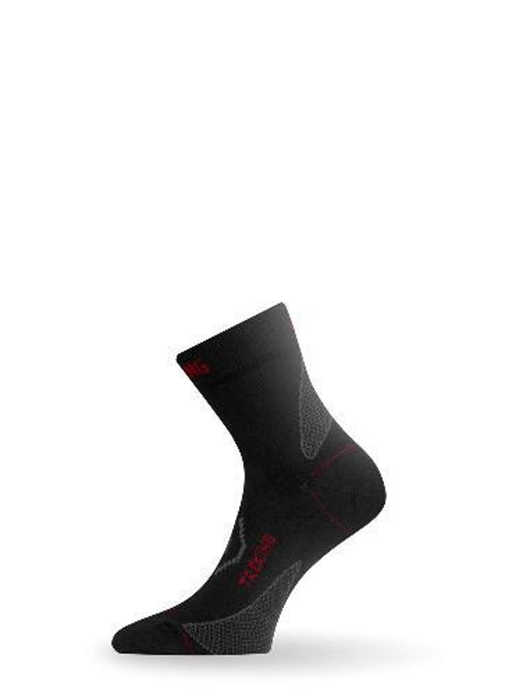 Носки Lasting TNW 983, wool+nylon, черный с серыми вставками, размер L , TNW983-L