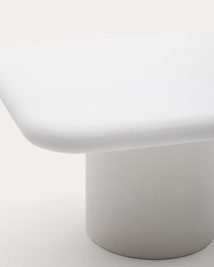 Уличный стол Addaia цемент, белый 135 x 135 см