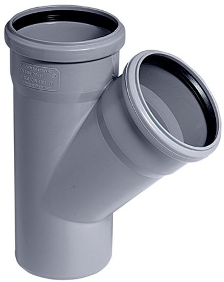 Тройник Ostendorf HTEA 110/50 мм 45° канализационный арт. 115220