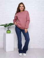 Свитшот утепленный оверсайз базовый