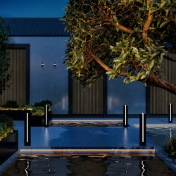 Уличный настенный светодиодный светильник Maytoni   O484WL-L6GF3K