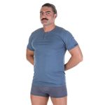 Мужской домашний комплект (футболка и штаны) голубой BALDESSARINI 95015/4006 820