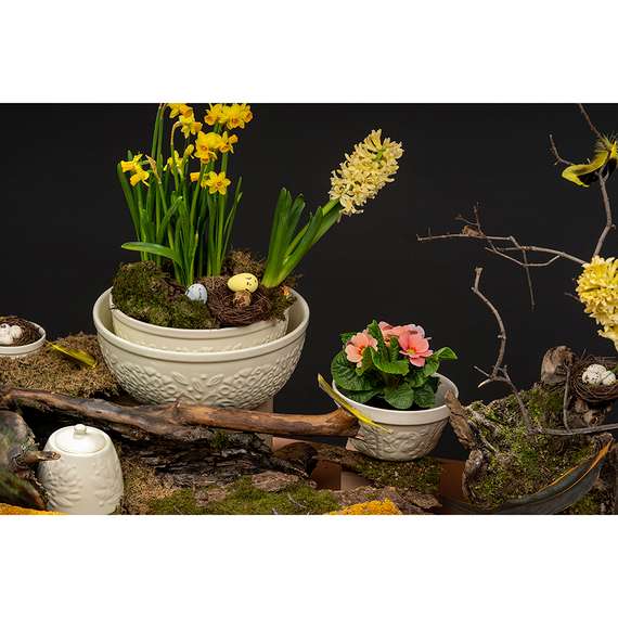 Чаша birds of paradise, 850 мл, кремовая