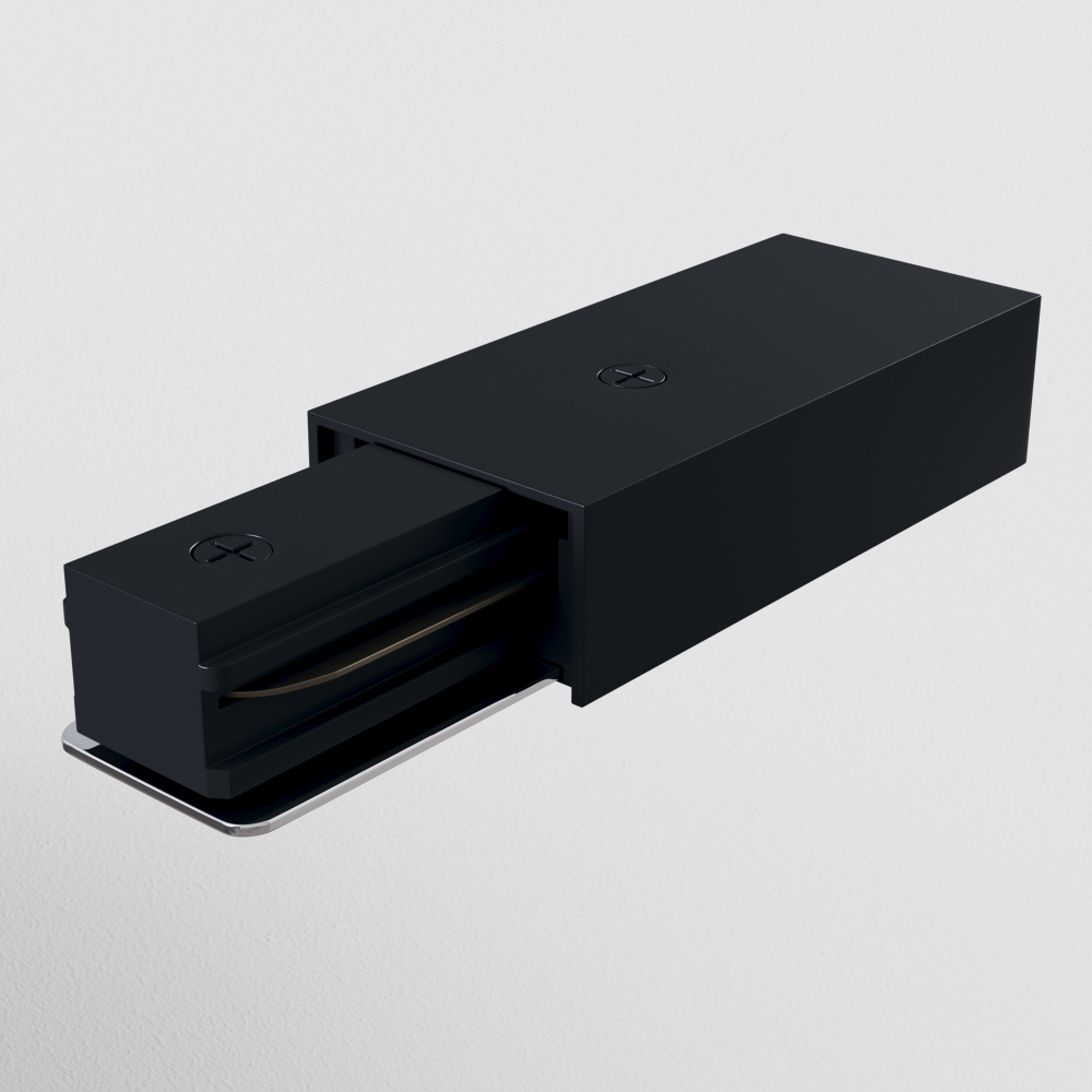 Ввод питания  для однофазного шинопровода  Maytoni Technical TRA001B-11B черный