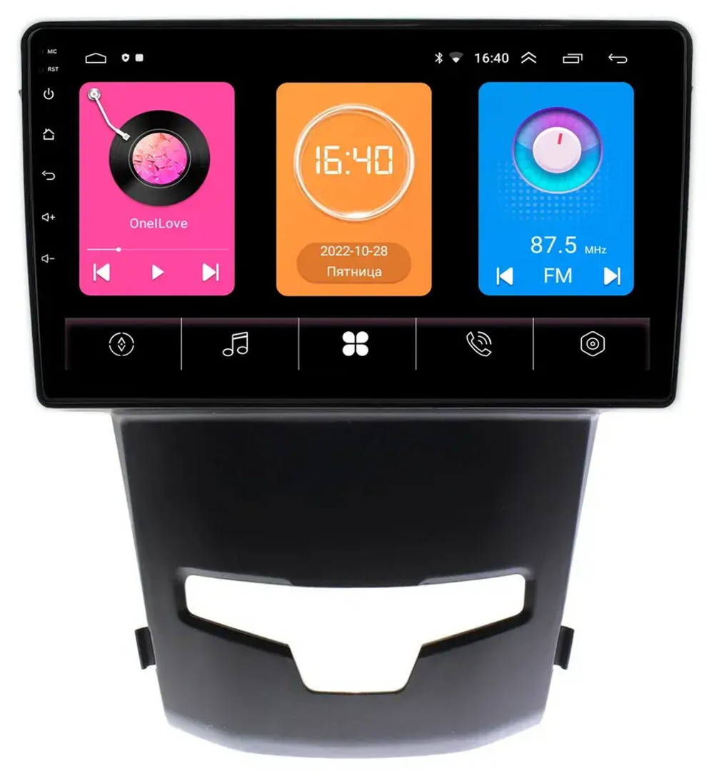 Магнитола для SsangYong Actyon II 2013-2021 - OEM GT9-9183 на Android 10, 2ГБ-16ГБ